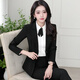 Troman black business attire women's suit suit temperament commuting formal interview business suit jacket work clothes
