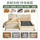 Fermax italienisches Lederbett modernes einfaches festes Holzbett 1,5 Meter leichte Luxus weiche Vorhautbett Hauptschlafzimmer Doppel Bed-A831 [Top-Layer-Kalbskalfkin + 9D Voller Stummrippenskelett] Einzelbett 1800 mm*2000mm Rahmenstruktur