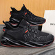 2025 Neue lässige Schuhe Herren atmungsaktive dünne Schuhe Herren trendige Netzschuhe Sportschuhe Laufschuhe Blade Schuhe Schwarz und Blau 38