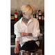 Lipu Bai Jingting Sangyan's Black Shirt Men's Spring and Automne High-Up High-Dend Shirt à manches avec veste de style britannique Cy03 Black [mise à niveau du tissu] 2xl recommandé (135-150Jin [Jin est égal à 0,5 kg]))