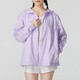 Nike (Nike) Vêtements féminins officiels 2025 Autumn New Sports and Casual Windbreaker Hooded Hooded Top Top Veste tissé DM6180-511 / Light Purple L