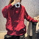 耐克（Nike）红色卫衣女装本命年经典LOGO2025春季新款运动服针织连帽套头衫上 HV8461-677灵蛇迎新系列 L