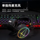 Daeryou EH722 Flying Wing Edition USB 7.1 Channel Gaming Headset Esports Headset Headsets Headsets Online Course Office Microphone Chicken Eating Headphones with Wire Control EH722 Flying Wing Edition-Black Diamond