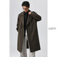 W2X2025 Spring New Windbreaker para hombres con revestimiento de cintura a medio de longitud media