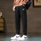 耐克（NIKE）运动套装男两件套 纯棉POLO衫翻领短袖T恤跑步长裤束脚收口休闲裤 FN3895-010+FN3802-010 M