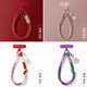 Uston mobile phone lanyard card pad is super nice-looking, high-end clip for women, high-end and beautiful, wrist-style red woven gourd anti-theft accessories, new men's strap, mobile phone case lanyard, Fulu-red, strong and not easy to break *free gasket