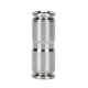EXSN 304 stainless steel pneumatic quick-plug straight connector PU-4/6/8/10 air pipe quick docking high-pressure resistant metal connector PU-12