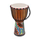 Jaek Dante African Drum Professional Performance Master Drum Lehre Percussion Instrument Alte Ziegenkinde Indonesische afrikanische Handtank Standard 12-Zoll-Rotmalerei (Big Gift Pack)