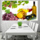 Xmsj selbstklebende Tapete Obst und Gemüse kreative Dekoration Wandaufkleber Supermarkt Poster Neues chinesisches Restaurant Hintergrund Wandmalerei Deep Khaki Farbe 723 Rose Kaffee kleine Breite 96 cm x Höhe 60 cm