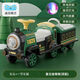 
Wanre children's electric four-wheel train track car can be remotely controlled and can be charged to sit on a double second child for boys and girls 1-6 years old. Low-end Chinese red locomotive without carriage