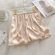 Fhhuabd-Pyjamas für Frauen im Sommer dünne kühle Eis Seide Kurzärmele Ins Stil hochwertiger Liebe Lace Girl Home Clothing Set WLW-9221 Silky Stoff M Empfohlen 80-100jin [Jin gleich 0,5 kg]