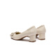 
Red Dragonfly Leap Moon Shoes High Heels 25 Spring Thick Heels Women's Shoes Pointed toe Workplace Small Leather Shoes Single Shoes WLB15124 Beige White 37