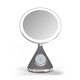 POINTUCH Makeup Mirror Magnetic Wireless Charging Bluetooth Speaker LED Smart Fill-in Light Makeup Mirror Multifunctional Desktop Makeup Mirror Internet Celebrity Creative Gift Silver