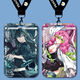 Demon Slayer: Blade of Demon Slayer: Tuo Wuyilang Ganlu Temple Migla Student Card Set School Card Brand Access Control Card Chinese Card Bus Card B13596 Campus Card Set + Black Keychain