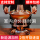 Copper kitchen environmentally friendly oil copper hot pot old Beijing copper pot hot pot commercial pure copper household alcohol outdoor mandarin duck old-fashioned copper stove authentic environmentally friendly oil pure copper pot mandarin duck 8-10 people 36cm