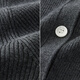 
Fan Silann fake two-piece knitted shawl knitted cardigan for women in spring 2025 new commuter versatile sweater 1342 dark gray M