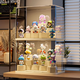 OLA XIANG blind box display rack storage transparent dust-proof figure toy building block display cabinet Bubble Mart labubu display box
