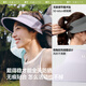 Beneunder egg roll seamless empty top sun hat women's sun hat sun hat anti-UV UL711 black