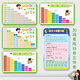 Fishing Travel Notes Students' Second Grade 99 Multiplication Formula Table Hanging Chart Large List Addition and Subtraction Pinyin Letter Division Hanging Chart Wall Stickers (Lanned Rope) Multiplication Formula Table-8 26 cm * 15 cm