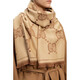 Gucci Scarf Logo imprimé Scarf de femmes en laine double face [Spot] 581537 3G200 9764