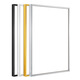 Shantou Lincun rechtwinkeliger A4 -Fotorahmen Aluminiumlegierung Open Advertising Frame A3 Poster Frame Magnetic Einfacher Bilderrahmen Factory Direktvertrieb Schwarz 270*3878K Größe