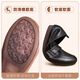 Belle-Ta series brand broken-size genuine leather beef tendon soft sole soft face mother shoes single shoes comfortable middle-aged leather shoes middle-aged and elderly women 677 sandals beige 35
