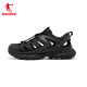 Jordan Kaiyuan V4 sneakers for men 2025 summer new lace-free river tracing shoes, lightweight and breathable outdoor wading casual shoes, black/electric gray 42