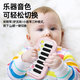 芽芽乐儿童电子琴玩具早教口袋迷你钢琴音乐多功能乐器启蒙益智乐器 口袋钢琴[绿]电池版