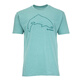SIMMS summer round neck T-shirt short-sleeved cultural shirt Luye fishing clothes fly outdoor casual tops American 24 models 14101 Gray S (size is too big and two sizes)