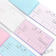 Umipa Hardcover Triple Quittung 5009 Sammlung General Financial Special Special Triple Two-Link Bill Office Accounting Supplies 5008 Zwei-Link-Quittung 10 Bücher