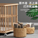 优乐博（ULOP）榉木婴儿床实木多功能床可移动拼接宝宝床无漆0-3岁新生儿bb睡床 婴儿床含储物板[送椰棕乳胶床垫]