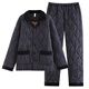 Modal Pyjamas Herren Dreischicht reines Baumwollverdickter Samt Herbst und Winterstil warmer Winter großer Home-Kleidungsstück 3886 m (165 Größe) empfohlen, Gewicht zu tragen 100-12