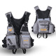 
He Jiangong multi-functional life jacket fishing vest fishing vest sea fishing suit big buoyancy lure equipment Raptor life jacket [cool black] One size [adjustable size]