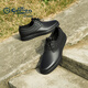 Zapatos de hombres Goldlion Wear Formal, cómodo, suave y resistente, zapatos de cuero casuales 50873076101a Black Size 41
