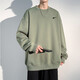 Warrior Sweatshirt men's spring and autumn long-sleeved T-shirt top casual T-shirt autumn casual clothes base shirt loose pure couple clothes LG-HL-B2-31-FKS691 black S (recommended 80-105 Jin [Jin equals 0.5 kg])