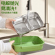 
Maixuan Insulated Lunch Box Office Worker 316 Stainless Steel Separate Lunch Box Microwave Heating Bento Box with Separate Insulation Box 3 Grids - Blue 1050ml [Free Spoon and Chopsticks]