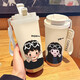 
He Jiangong couple cup, meaningful water cup, men and women couple thermos cup, home portable large capacity water cup, DX825 Biye girls coffee thermos cup