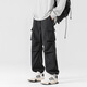 Zhanfeng Pantalon décontracté de taille extra grande pour hommes plus gras plus grande taille Pantalon de travail d'étudiant polyvalent gras printemps et automne épais jambes gros pantalon de poche noir 9918 modèle 9xl recommandé 280-300jin [Jin est égal à 0,5 kg]