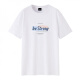Camiseta de manga corta de primavera y verano de verano para niños ropa de algodón puro casual 2025 Nuevo estampado de moda para hombres versátiles HS1278 White L