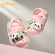 Balabala children's slippers for girls summer baby cute panda slippers for little girls indoor home boys anti-slip clogs pink 23 inner length 15cm (150) suitable for feet 14cm long