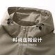 与狼共舞【三防】连帽夹克男2025春季新款防油污户外通勤休闲青年外套1009 卡其701 L (175)