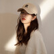 Memaru Korean style hat baseball cap for women simple large peaked cap spring and summer versatile trendy street face small baseball cap for men and women beige one size adjustable