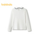 Balabala children's clothing girls T-shirt children's 2025 spring long-sleeved tops versatile shopping mall same style 202125100004
