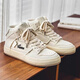Huang Biao Zapatos de grado de chaleco para hombres en la primavera 2025 nuevos zapatos para hombres retro tendencia nacional versátiles versátiles zapatos casuales beige 9910 etiqueta negra alto top nuevo estilo 24.5 39 longitud interna es aproximadamente cm