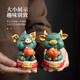 BOSSY Forbidden City cultural and creative style Chinese tea pet desktop decorations living room office decoration birthday housewarming business gifts everything goes well + good luck in the bull market - Splendid Gift Box