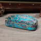 Shantoulin Village Chinese Style Brille Box Brocade Gläsern Box Spezielle Kunsthandwerk Sonnenbrille Box alt im Ausland Orange