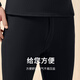 Langsha thermal underwear men's thickened and velvet middle-aged and elderly autumn and winter autumn clothes and long pants warm suit men's black XXL