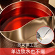 Jinjiang mini olla de acero inoxidable 304 engrosada de tres capas, una persona, una olla, cocina de inducción comercial doméstica, olla caliente pequeña individual, olla individual + tapa de vidrio 16 cm