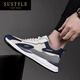 Zapatos para hombres de lujo de alta gama zapatos casuales para hombres transpirables versátiles zapatos casuales zapatos deportivos livianos 9901 superficie de cuero gris negro 41