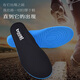 Huabaochi 2 pairs of sports insoles for men, breathable, sweat-absorbent, shock-absorbing, soft, women's running soft elastic cushioning, white shoe leather shoe insoles, black, 2 pairs, size 43-44 (can be cut)